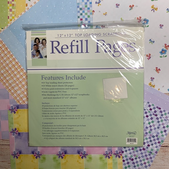 20 12x12 coordinating scrapbook pages with 10 pack refill pages - Picture 4 of 7